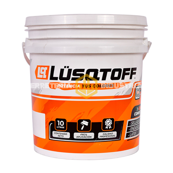 Latex Blanco Interior Exterior 10 Litros Lusqtoff