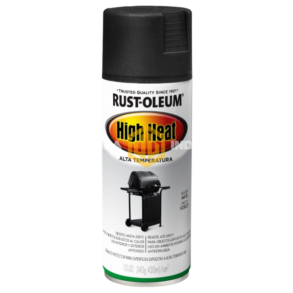 Aerosol Rust Oleum Alta Temperatura Negro