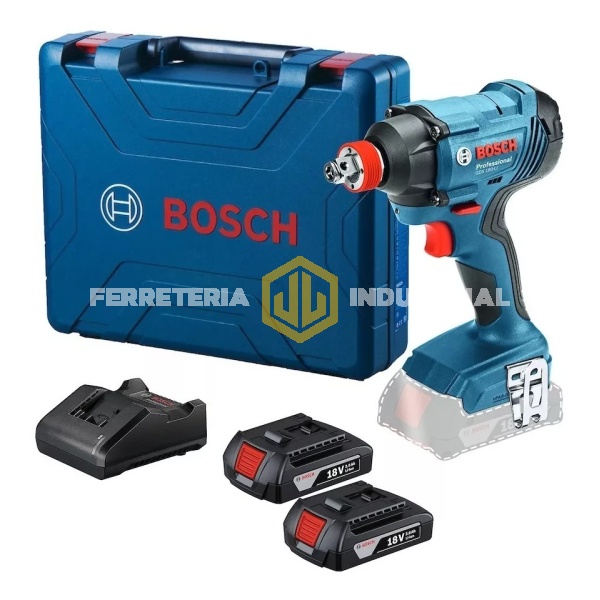 Llave De Impacto Bosch Gds18V-400 Carg + 2 Bat