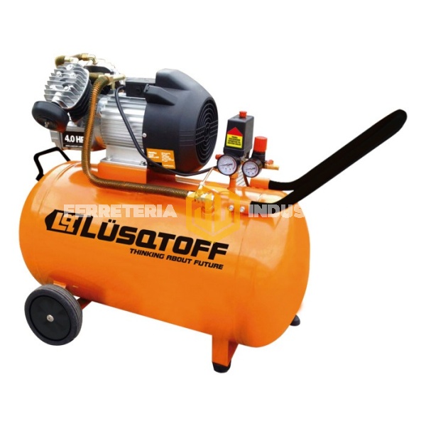 Compresor de Aire Lusqtoff 100l. 4hp Lc-40100 Bicilindrico