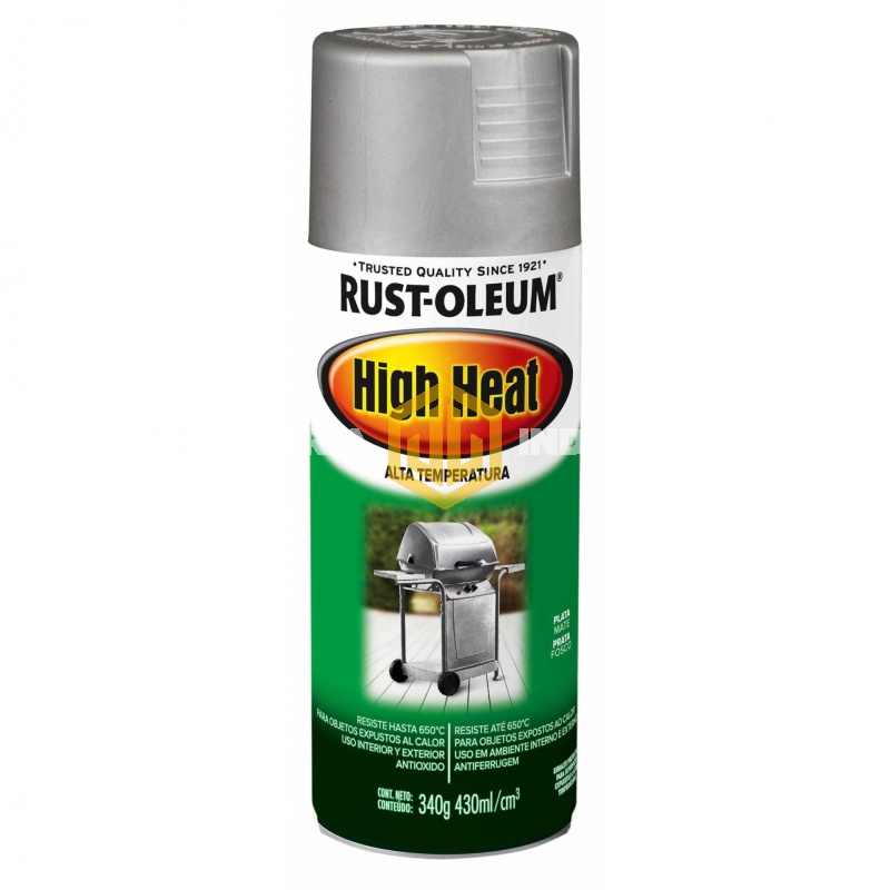 Aerosol Rust Oleum Alt. Temp. Plata