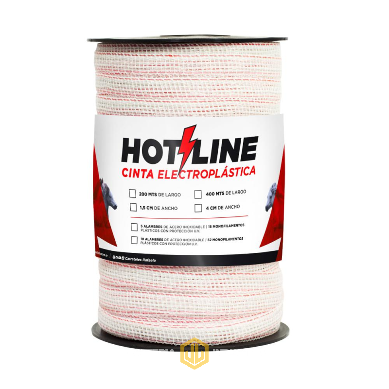 Cinta Hilo Electroplastica 200 Metros 15mm Hotline