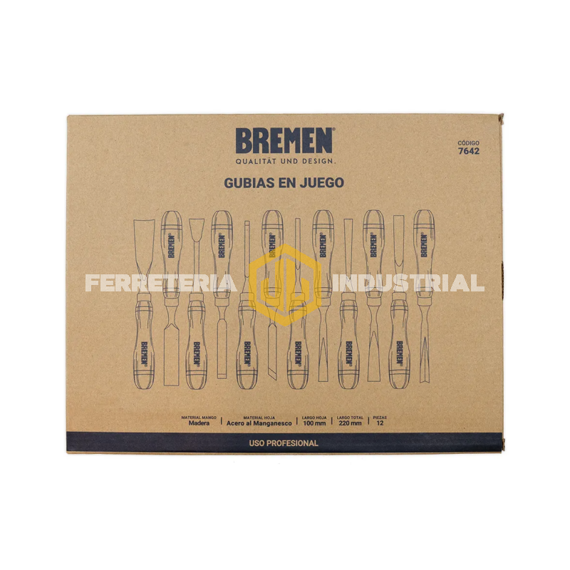 Juego De Gubias Bremen X12 Piezas 9713