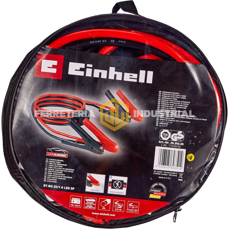 Juego De Cables Para Bateria 2 Metros Einhell