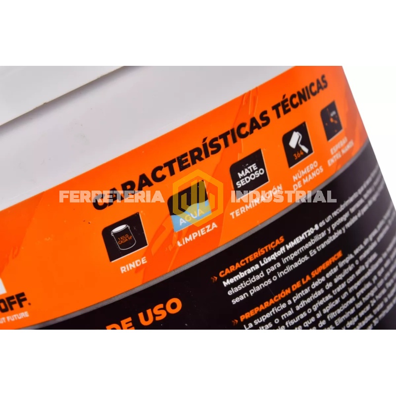 Membrana para Techos y Muros Lusqtoff 20L Mmemt208